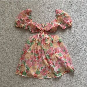 Mura Boutique floral cut out dress
